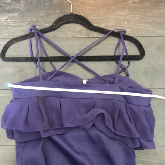 BCBG front Zipper ruffle dress - Picture 6 of 8